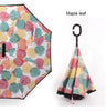 C Handle Windproof Reverse Folding Umbrella Man Women Sun Rain Car Inverted Umbrellas - V.I.P Digital Presence