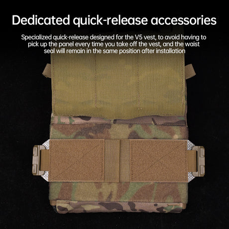 One Pair (2 Pieces) Style 3Ac Kit for FCPC V5 Tactical Vest Cummerbunds, with Quick Release Buckle, made of imported Tegris. - V.I.P Digital Presence