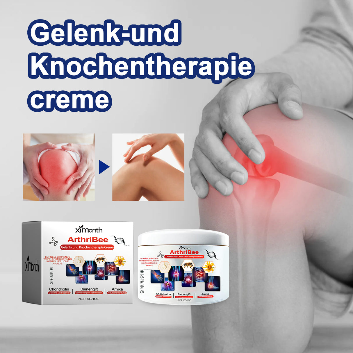 Gelenk-Und Knochentherapie Creme, Body Care Massage Cream For Sore Wrist And Knee Muscles - V.I.P Digital Presence