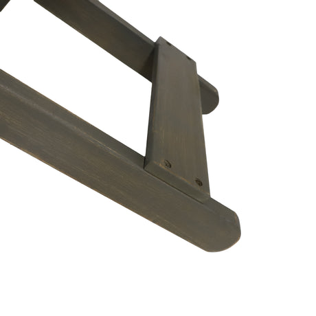 Outdoor Folding Wooden Side Table, Gray, 15"D x 22.75"W x 18.25"H - V.I.P Digital Presence