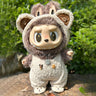 Ropa con diseño LABUBU de 58 cm, ropa de muñeca ZIMOMO, juguete de peluche LABUBU de goma, ropa linda