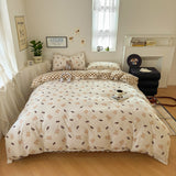 Cartoon Four-Piece Set Fresh Autumn and Winter Single Student Dormitory Bedding Sheet Three-Piece Set Single Quilt Cover - V.I.P Digital Presence