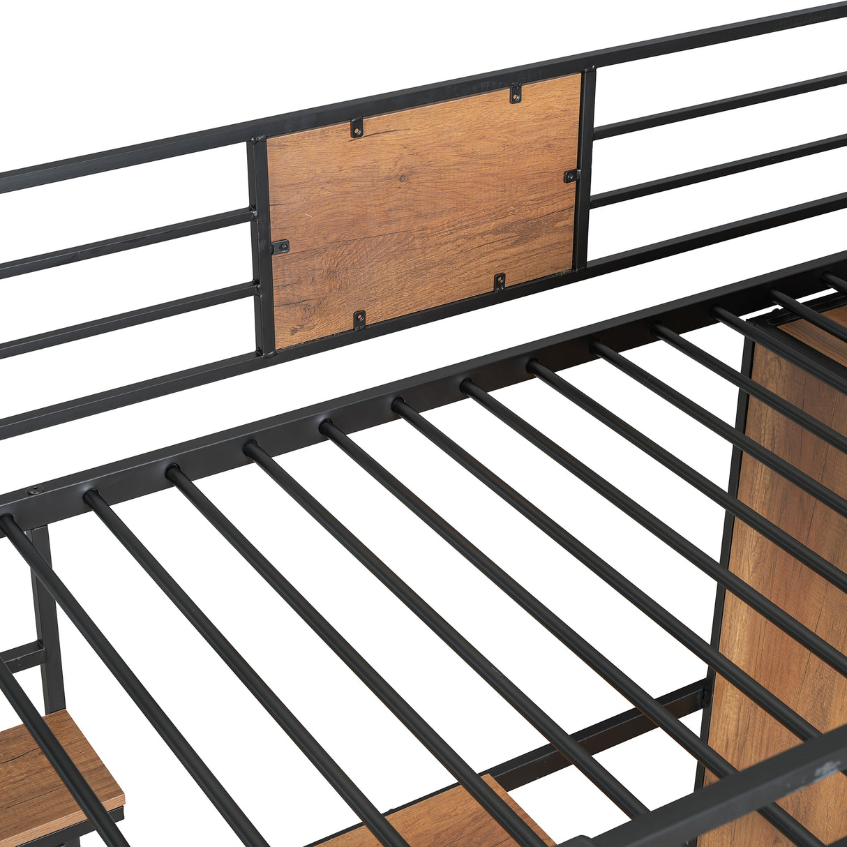 Twin Size Loft bed with L-shape Desk and Wardrobe, Black - V.I.P Digital Presence