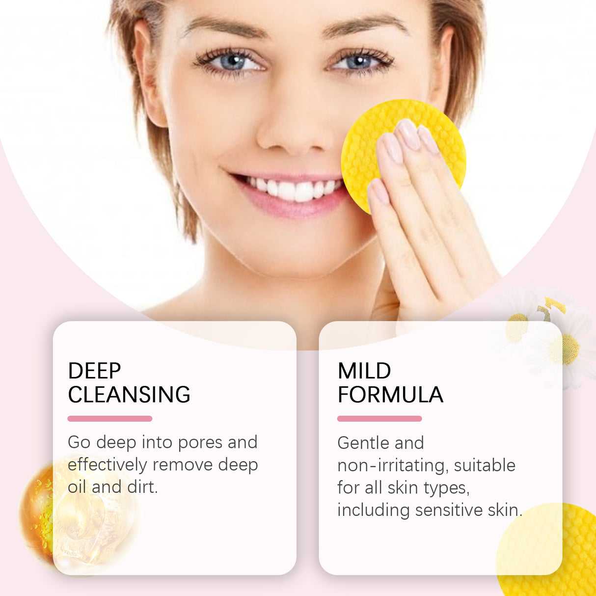 Turmeric Acid Cleansing Pad Gently Cleanses Face Skin With Refreshing And Balanced Oil Skin Care Cleansing Pad