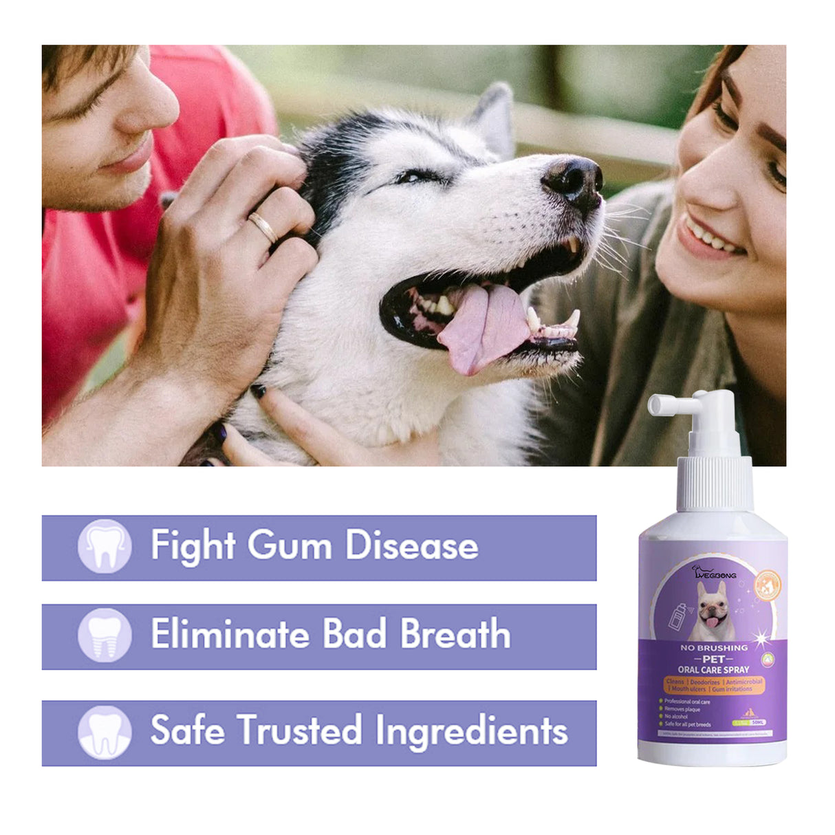 Dog And Cat Tooth Cleaning Spray, Pet Mouth Cleaning Breath Fresh Deodorizing Cleaning Spray - V.I.P Digital Presence