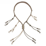 Hunting Decoy Rope Hunting Duck Call Lanyard Cord Hunter Game Whistle Lanyard Hunting Decoy Rope with 12 Adjustable Loops Rings - V.I.P Digital Presence