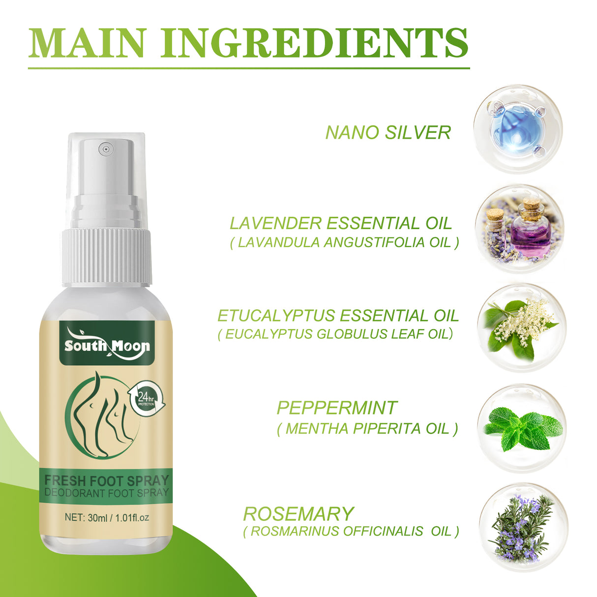 Fresh Foot Spray, Dry Feet Peeling Feet Itchy Moisturizing Skin Fragrance Spray - V.I.P Digital Presence