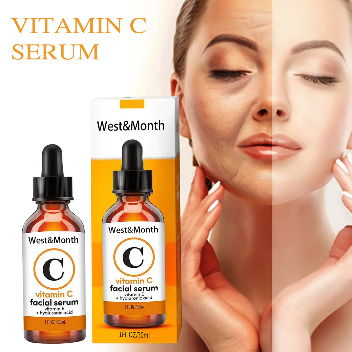 Vitamin C Face Serum, Anti-Aging Fade Facial Spots Wrinkles Brightening Skin - V.I.P Digital Presence