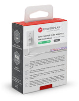 PowerPeak PD Wall Dual Port Charger 20W - White - V.I.P Digital Presence