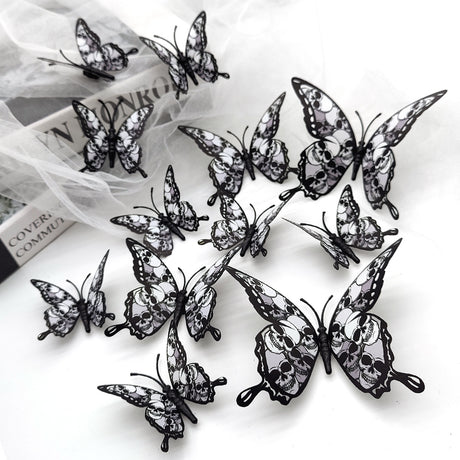 Halloween 3D Butterfly Bat Home Decor Wall Sticker 12 Pack Butterfly Sticker Wall Sticker - V.I.P Digital Presence