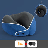 U Shaped Pillow Memory Cotton Can Store Travel Pillows, Nap Pillows, Neck Protection Pillows, Portable Neck Pillows