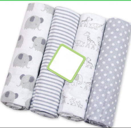 4Pcs/Lot Baby Blankets Newborn Muslin Diapers 100% Cotton Baby Swaddle Blanket for Newborns Photography Kids Muslin Swaddle Wrap - V.I.P Digital Presence