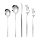 Portuguese Stainless Steel Knife Fork Spoon Golden Steak Knife Fork Set Four-Piece Tableware Set - V.I.P Digital Presence