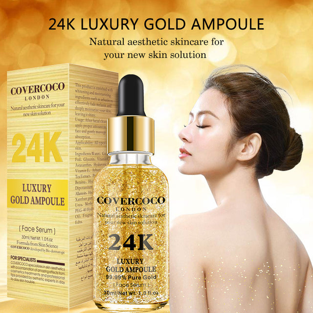 24K Serum Facial Complexion Brightening Moisturizing Skin 30ml Essence Facial Serum - V.I.P Digital Presence
