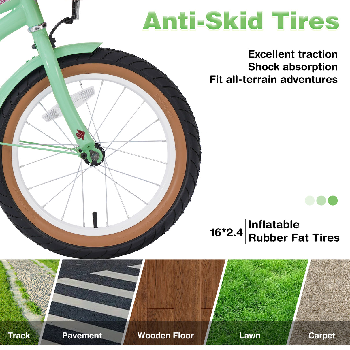 Multiple Colors,Girls Bike for 4-7 Years Old Kids,16 inch wheel , Training Wheels Included - V.I.P Digital Presence