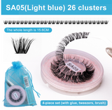 DIY false eyelashes set whole cut eyelashes European and American thick curling travel size eyelash combination - V.I.P Digital Presence