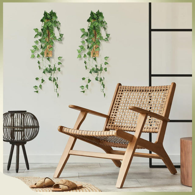 Wooden wall vase dried flower decoration green plant container pine wood wall hanging vase - V.I.P Digital Presence