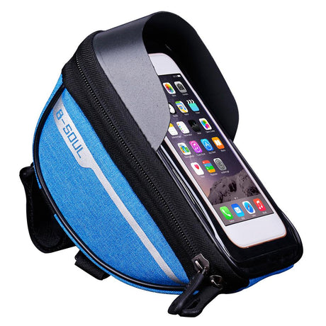 Cycling Bicycle Bike Head Tube Handlebar Cell Mobile Phone Bag Case Holder Case Pannier Waterproof Touchscreen Polyester Bike ba - V.I.P Digital Presence