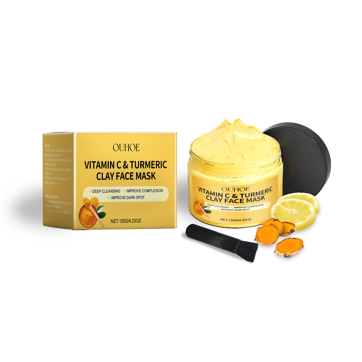 Vitamin C Turmeric Mud Film, Soft And Bright, Nourishing Facial Skin Moisturizing And Hydrating Turmeric Mud Film - V.I.P Digital Presence