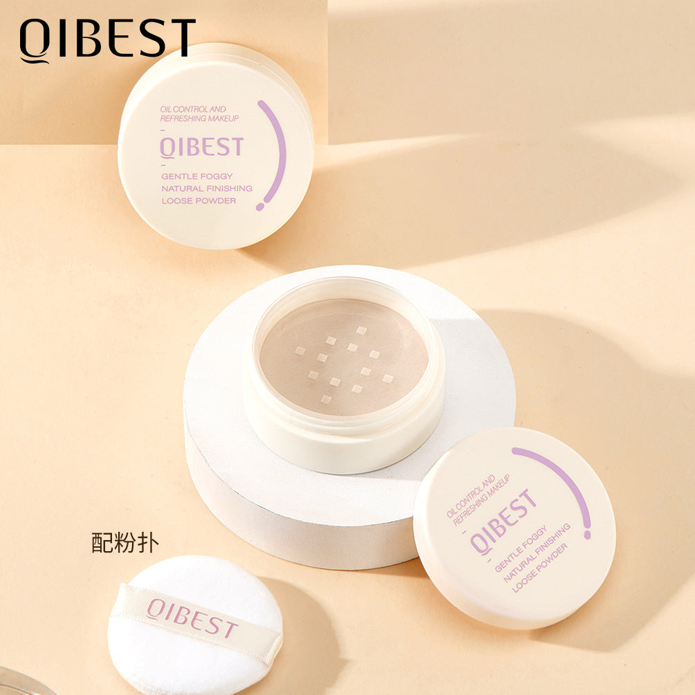 QIBEST Icy Loose Powder Mint Loose Powder Honey Powder Cake Is Not Easy To Take Off Makeup Concealer Makeup Powder - V.I.P Digital Presence