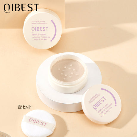 QIBEST Icy Loose Powder Mint Loose Powder Honey Powder Cake Is Not Easy To Take Off Makeup Concealer Makeup Powder - V.I.P Digital Presence
