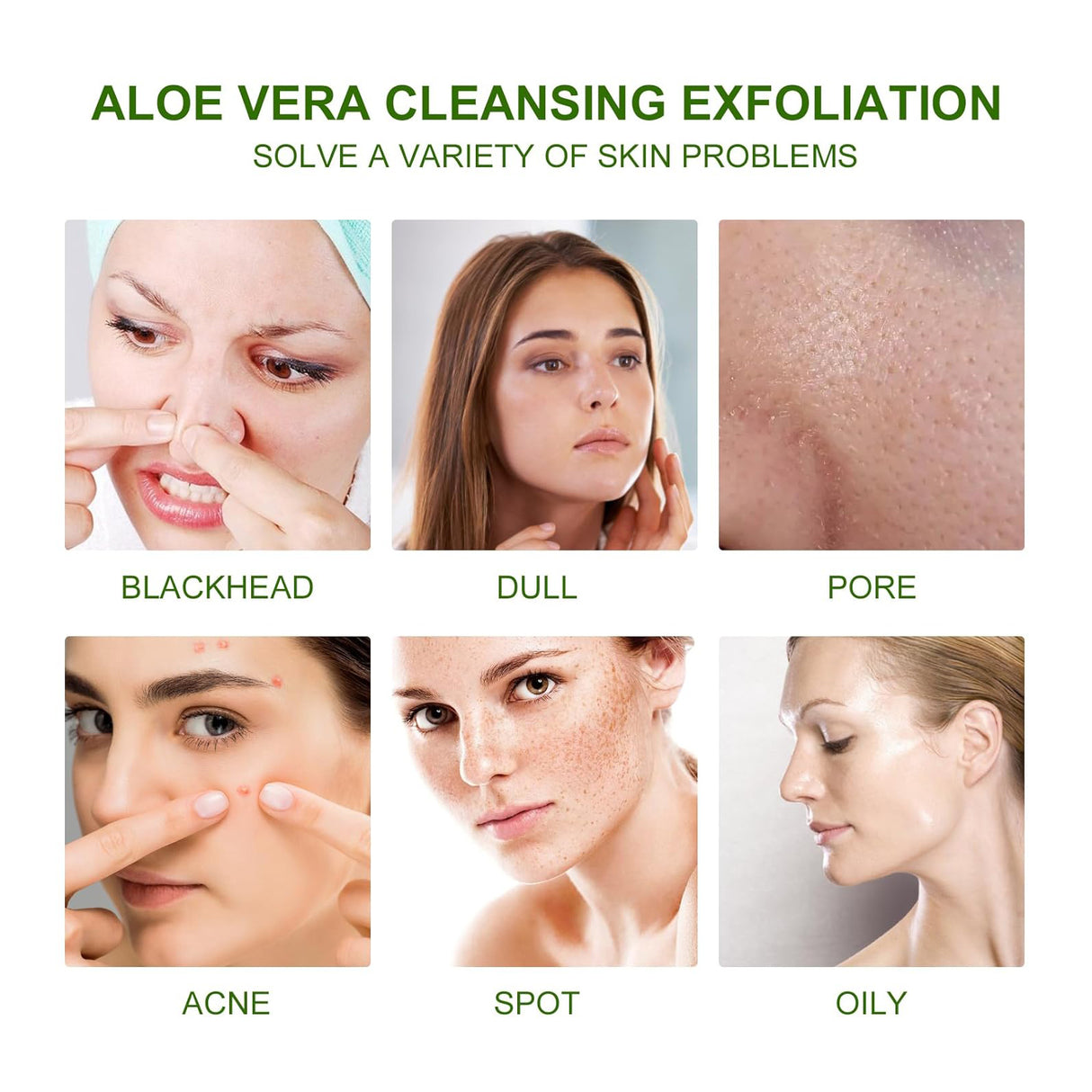 Aloe Vera Scrub For Deep Cleansing, Exfoliating And Smoothing Acne Marks, Soft Skin Scrub