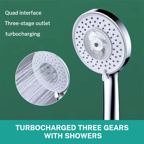 Xiao Man Waist Supercharged Sprinkler Head Dual Turbo Pressurized Propeller Fan Shower Head Shower Head - V.I.P Digital Presence
