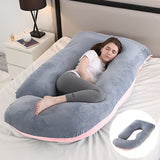 Pregnant women's pillow waist protection side sleeping slope pillow J-shaped pregnancy sleeping pillow - V.I.P Digital Presence