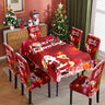 Christmas Waterproof Printed Tablecloth Restaurant Home Printed Chair Cover Christmas Tablecloth Chair Cover Decorative Set - V.I.P Digital Presence