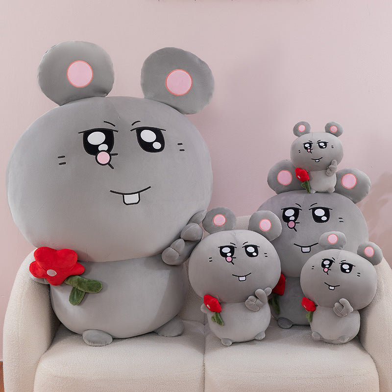 Meiji and Rat Backpack Doll Meiji Mouse Doll Plush Toy Large Cloth Doll Pillow - V.I.P Digital Presence