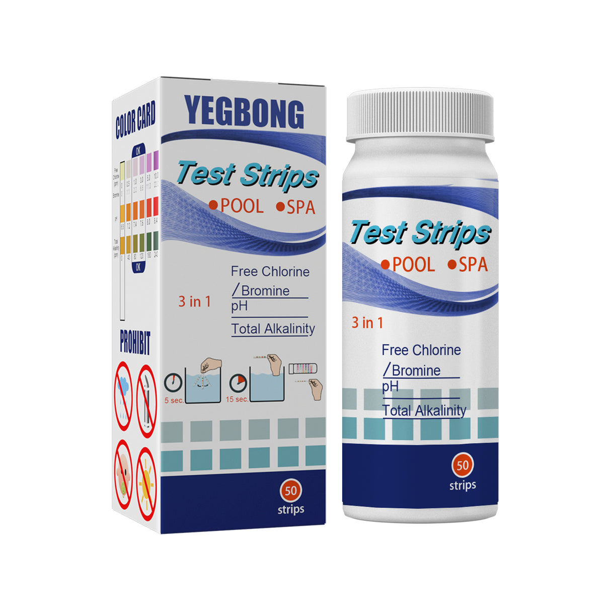 Test Strips, Swimming Pool Speed Residual Chloric Acid Base Number Total Alkalinity Total Hardness Water Quality Test Paper - V.I.P Digital Presence