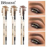 Natural Long-Lasting Waterproof Non-Fading Very Fine Three-Dimensional Not Easy To Smudge Double-Ended Small Gold Bar Eyebrow Pencil - V.I.P Digital Presence