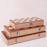 Ajedrez magnético plegable de madera maciza, juego de ajedrez de doble reina, juego de mesa para adultos, rompecabezas para niños, juguete