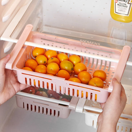 Retractable Refrigerator Divider Organizing Storage Rack Home Storage Rack Preservation Pull-Out Classification Box Refrigerator Partition Frame - V.I.P Digital Presence