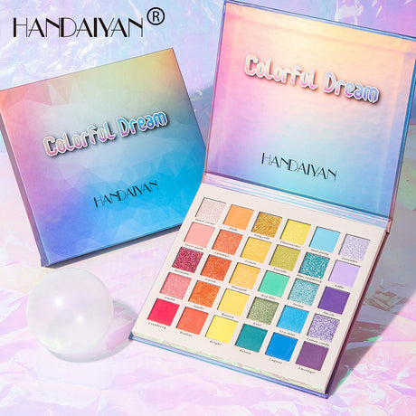 HANDAIYAN New 30 Color Pearlescent Matte Glitter Eyeshadow Palette Cross-border Makeup Fantasy Rainbow Palette - V.I.P Digital Presence