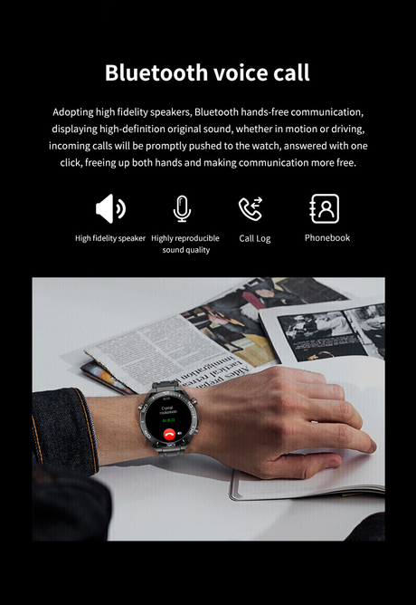 GS ultimate full touch screen smartwatch sports running Bluetooth call bracelet - V.I.P Digital Presence