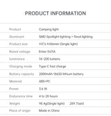 Outdoor Camping Light Portable Night Light Portable Flashlight Tripod Stand Lighting Lighthouse Marquee Tent Atmosphere Light - V.I.P Digital Presence