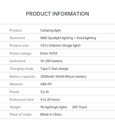 Outdoor Camping Light Portable Night Light Portable Flashlight Tripod Stand Lighting Lighthouse Marquee Tent Atmosphere Light - V.I.P Digital Presence