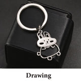 DIY Cutsom Drawing Art Necklaces Personalized Stainless Steel Kids Artwork Logol Pendant Jewelry Gifts for Family Children - V.I.P Digital Presence