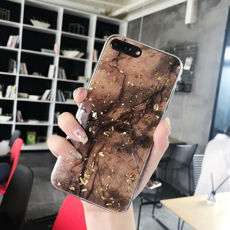 Luxury Gold Foil Bling Marble Phone Case For iPhone X XS Max XR Soft TPU Cover For iPhone 7 8 6 6s Plus Glitter Case Coque Funda - V.I.P Digital Presence