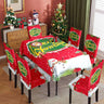 Christmas Waterproof Printed Tablecloth Restaurant Home Printed Chair Cover Christmas Tablecloth Chair Cover Decorative Set - V.I.P Digital Presence