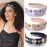 Fashionable Baroque Retro Set Water Diamond Flower Headband - V.I.P Digital Presence