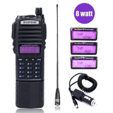 UV-82 8W Powerful Walkie Talkie 1/4/8Watts 10KM lLong Range 2 Way CB Radio UV 82 Handheld UV82 +na-771+Car Charger - V.I.P Digital Presence