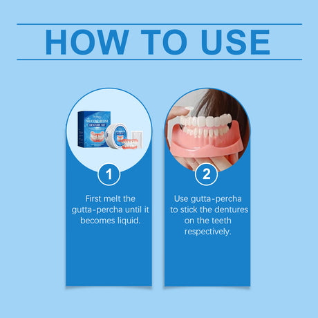 Cosmetic Denture Set, Improve Smile Comfort Cosmetic Dental Crevices Care Set - V.I.P Digital Presence