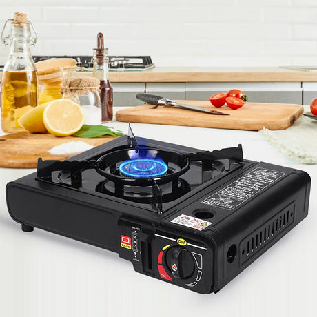 Single - burner Butane Camping Stove, windproof, adjustable, portable - V.I.P Digital Presence
