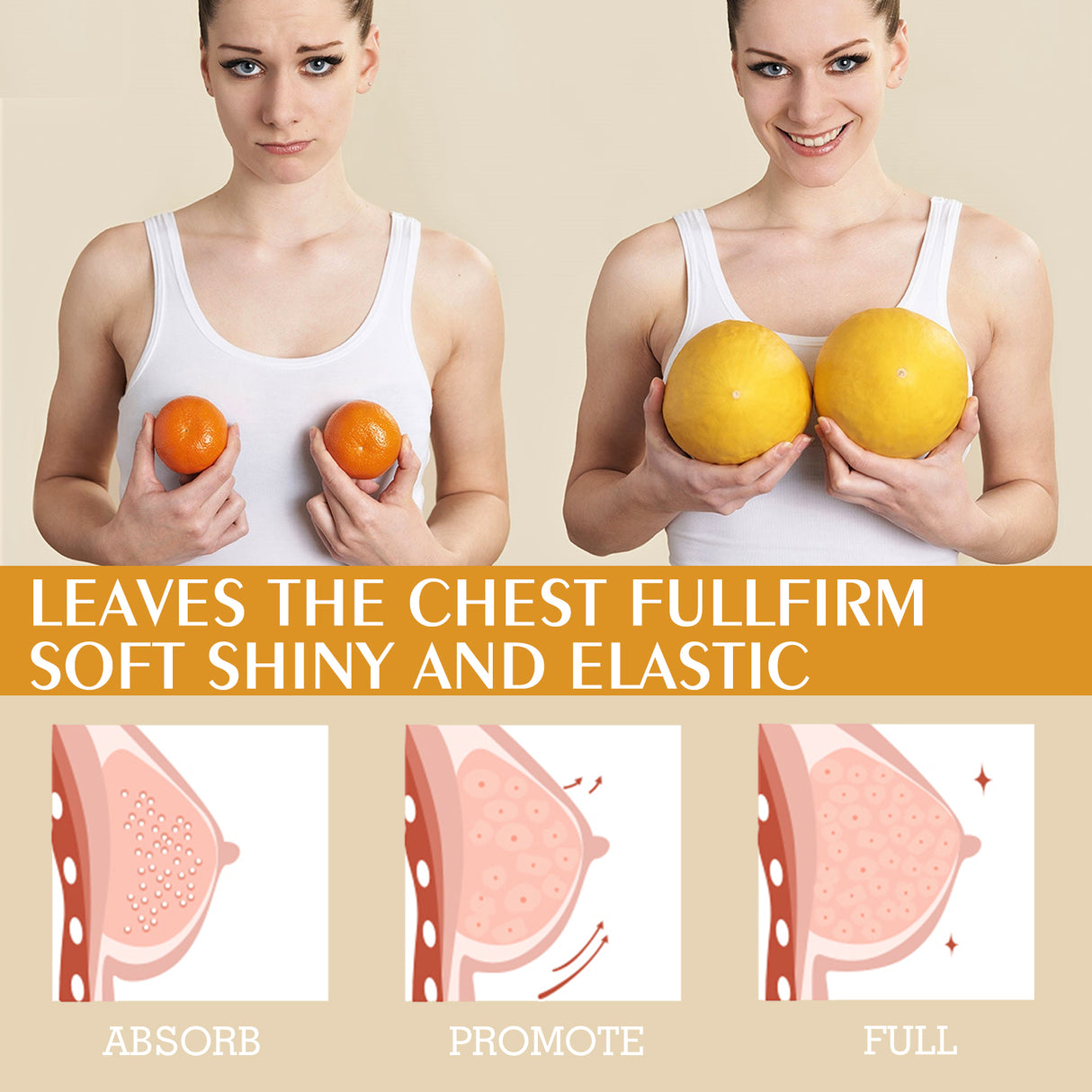 Beauty Ball Essential Oil, Firming Plump Massage Beauty Breast Care Essential Oil