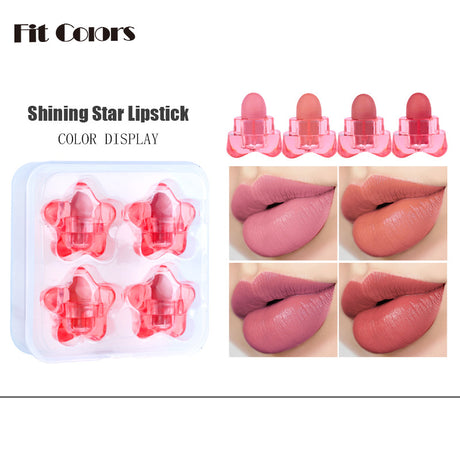Fit Colors Pentagram Mini Lipstick Set Pentagram 12 Colors Mini Portable Capsule Lipstick - V.I.P Digital Presence