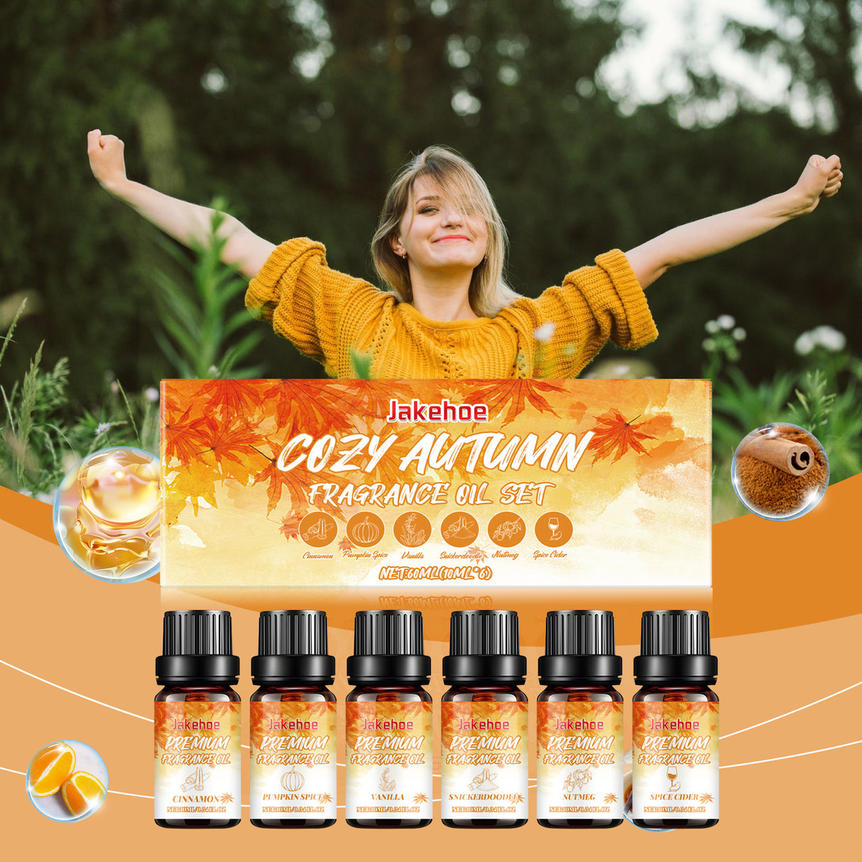 Autumn Essential Oil Set Indoor Warm Atmosphere Long-Lasting Warm Fragrance Soft Fragrance Humidifier Available - V.I.P Digital Presence