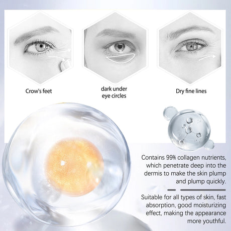 Hydrolyzed Collagen Eye Mask, Moisturize And Moisturize The Skin Around The Eyes To Reduce The Fine Lines In The Corners Of The Eyes - V.I.P Digital Presence