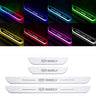 Acrylic Universal Car Led Welcome Pedal Light Led Moving Door Scuff Led Door Sill Scuff Plate car logo  4PCS Set - V.I.P Digital Presence